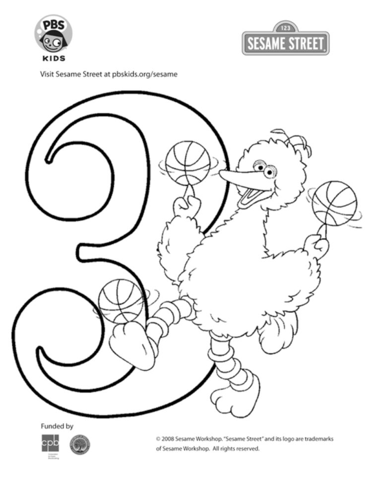 The number coloring page kids coloringâ kids for parents