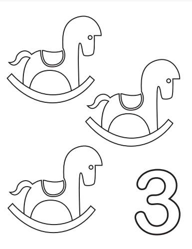 Numbers coloring pages counting