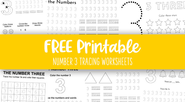 Number tracing worksheets