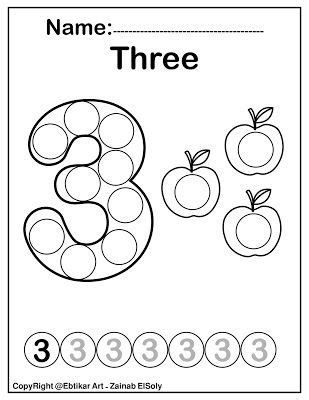 Tracing numbers worksheet numbers preschool dot marker activities dot markers do a dot