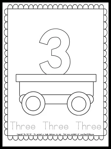 Train number coloring page free printable â the art kit