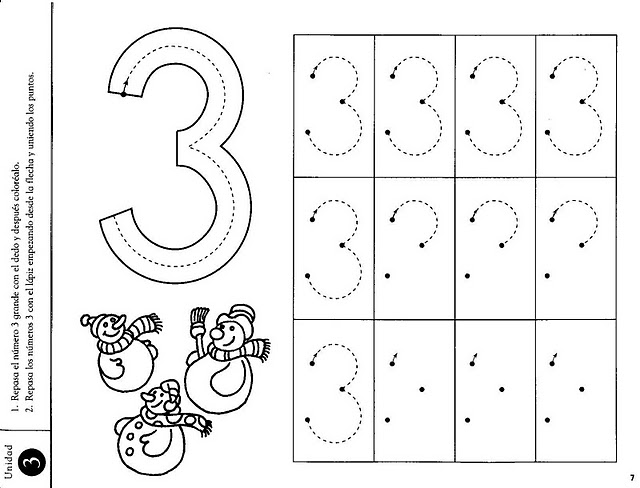 Number three coloring and tracing worksheets crafts and worksheets for preschooltoddler and kindergarten