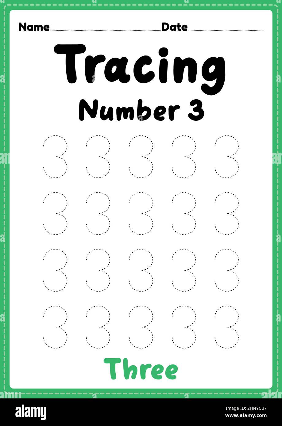 Number worksheet hi