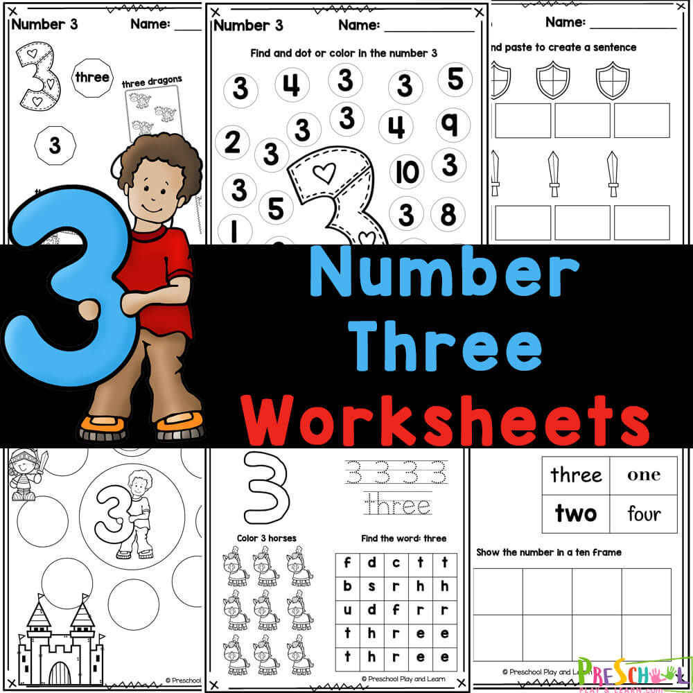 Free printable number worksheets