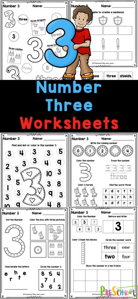 Free printable number worksheets