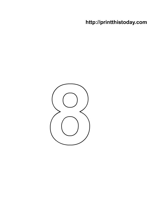 Number coloring pages