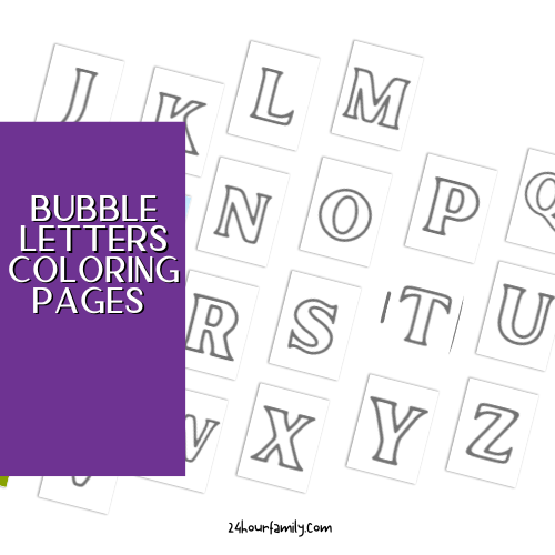 Free coloring pages of bubble letters