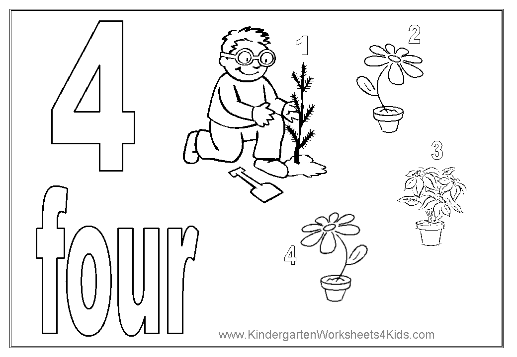 Number coloring pages