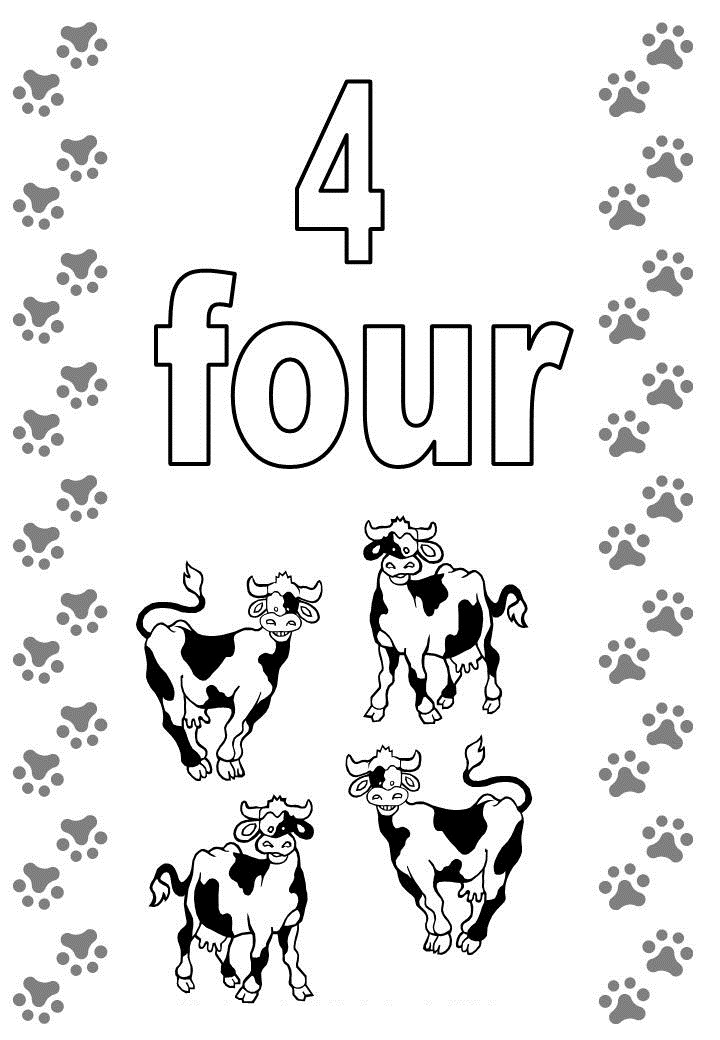 Free printable number coloring pages for kids