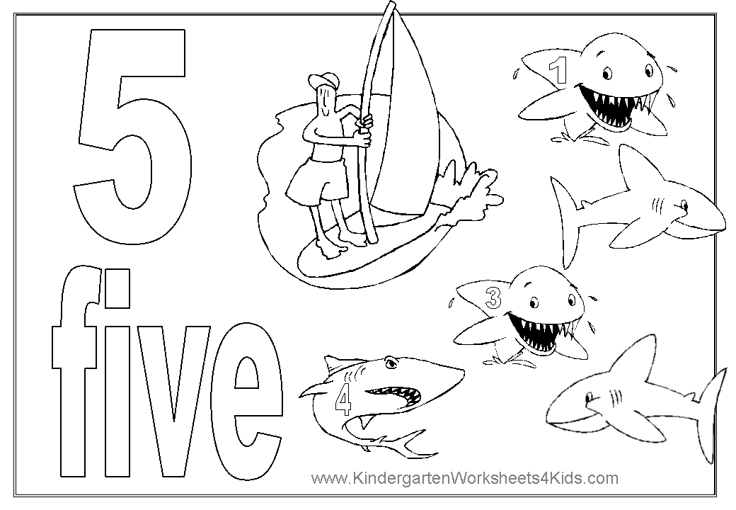 Number coloring pages