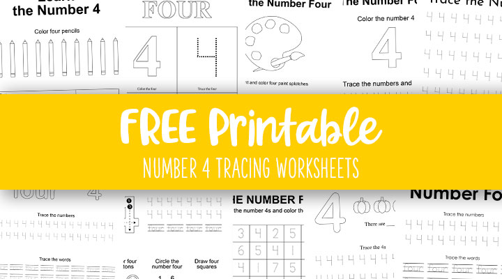 Number tracing worksheets