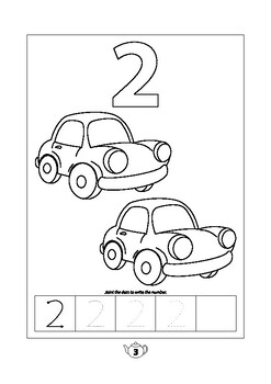 Tracing coloring fun printable number coloring counting pages for toddlers