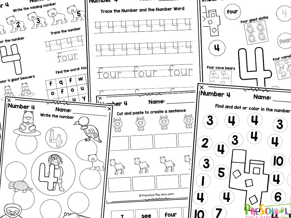 Number worksheets