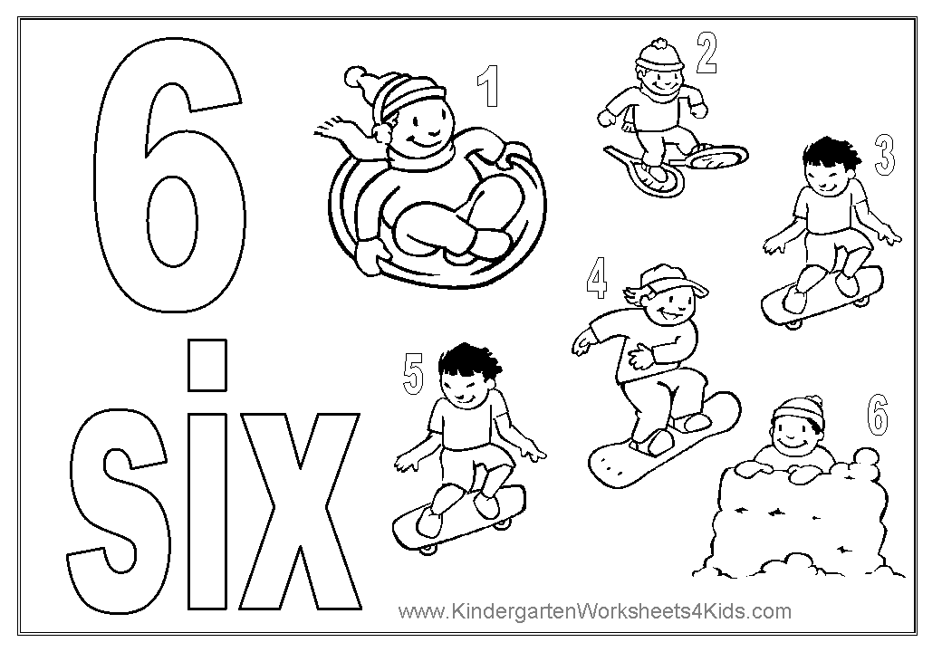 Number coloring pages