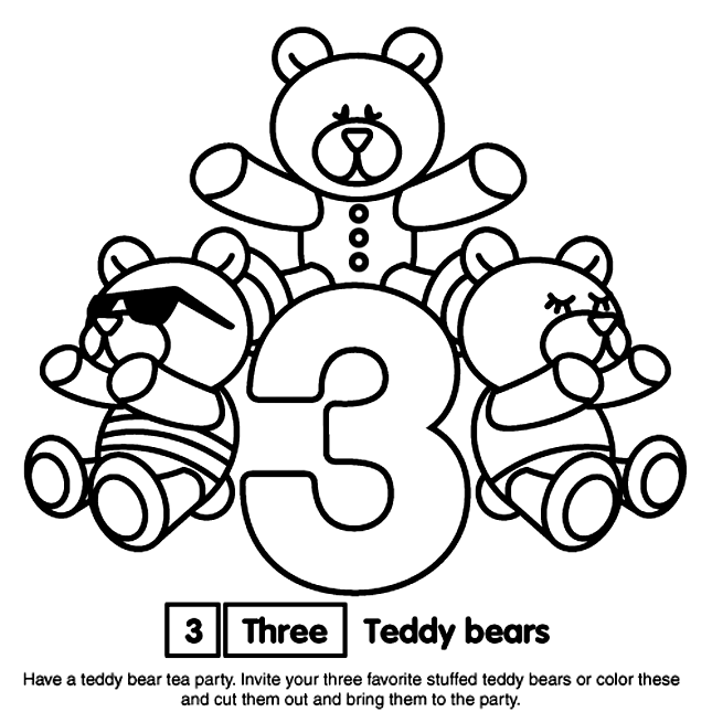Number coloring page