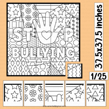 Anti bullying activities pink shirt day coloring page collaborative poster craft