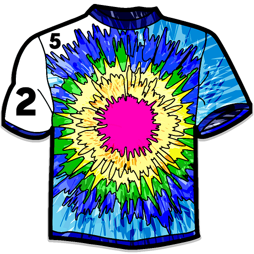 Tie dye shirts by number dresses coloring bookappstore for android