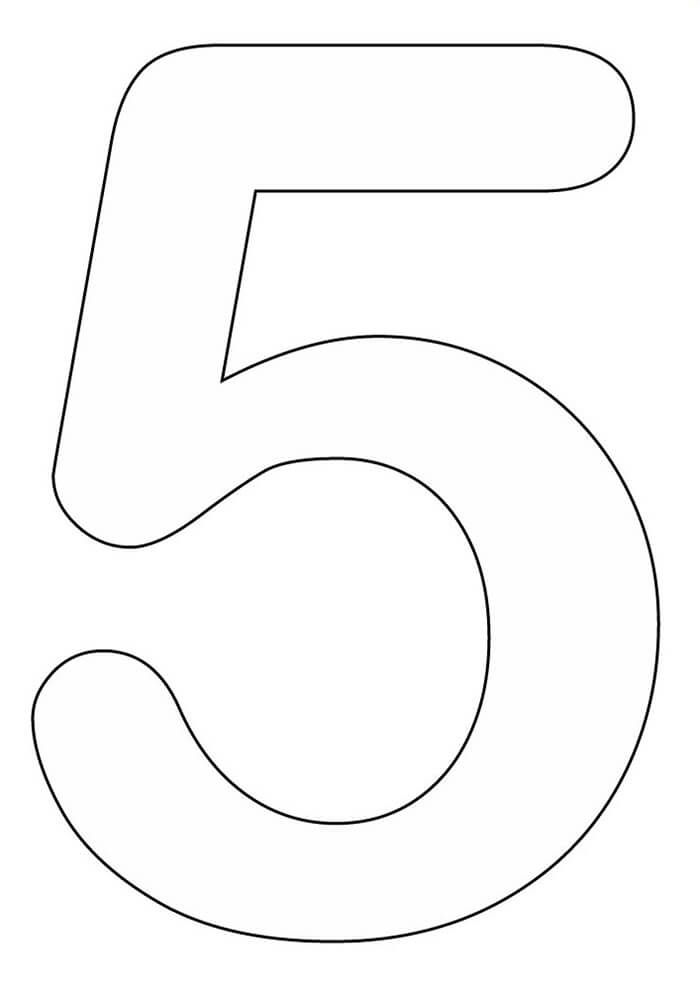 Number coloring pages