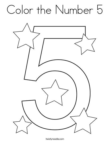 Color the number coloring page