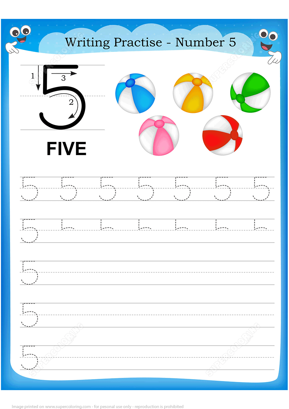 Number handwriting practice worksheet free printable puzzle games