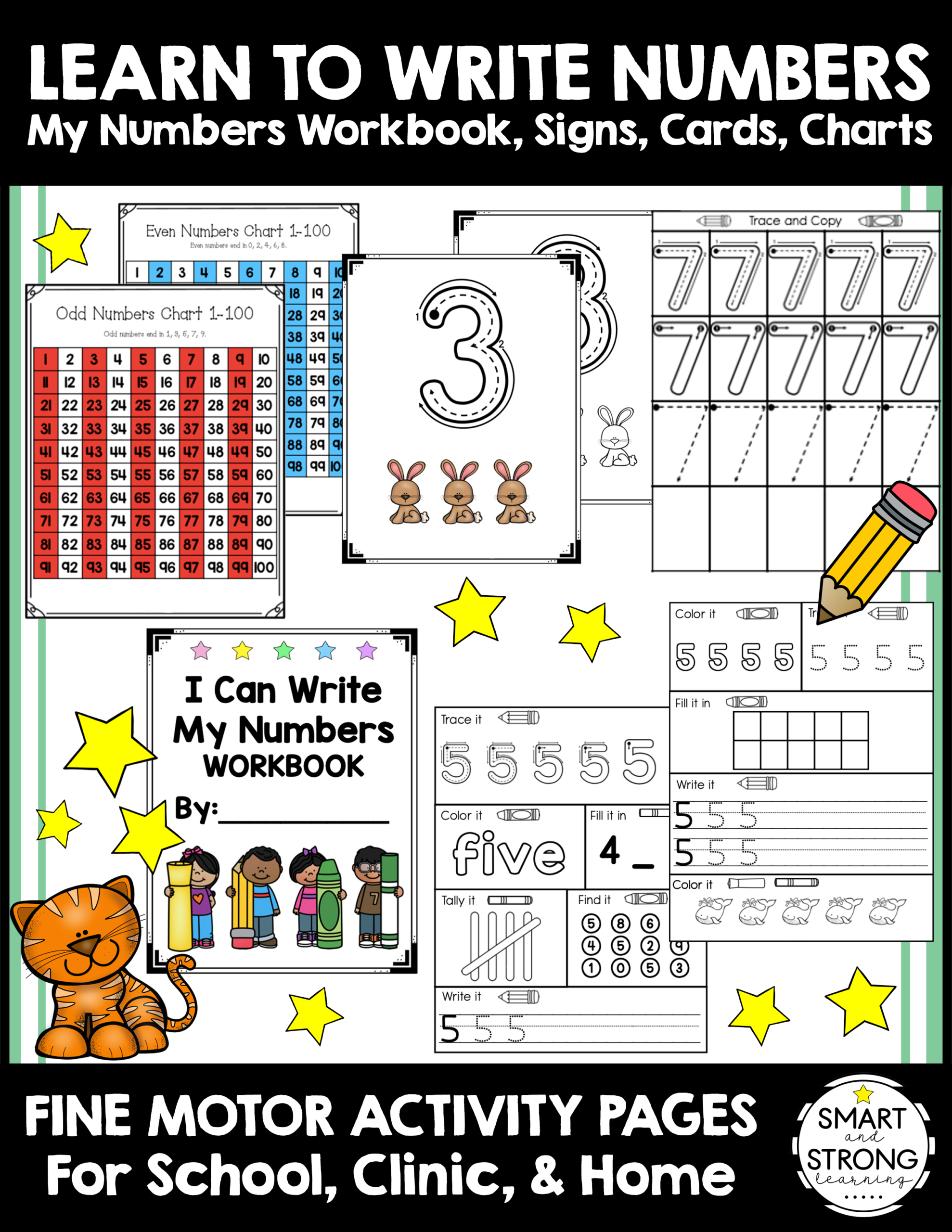 Writing numbers worksheets