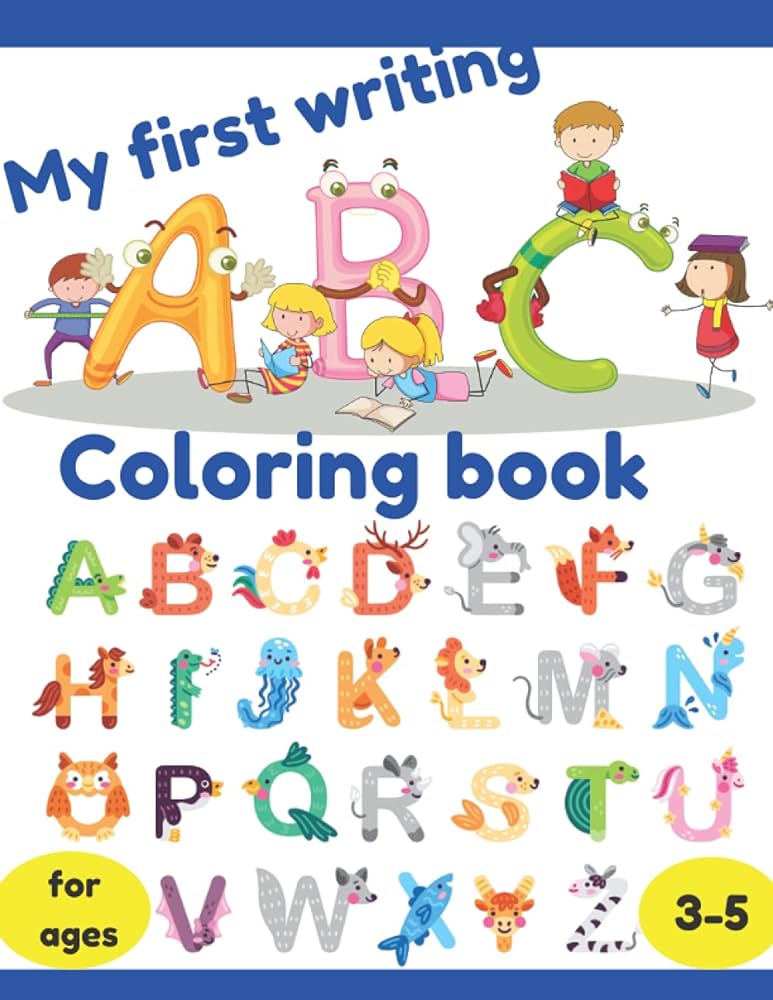 My first writing abc coloring book for ages