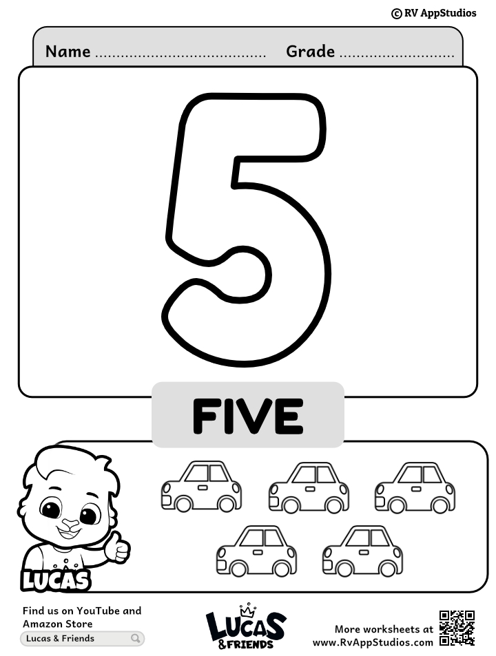 Number coloring sheet color number printable worksheet