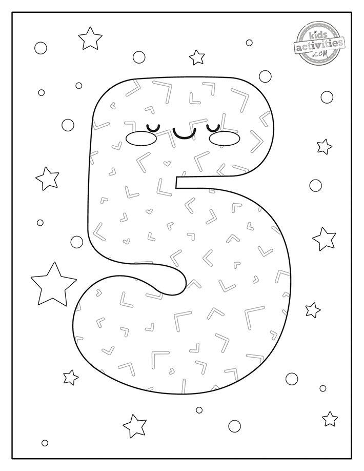 Free coloring pages with numbers