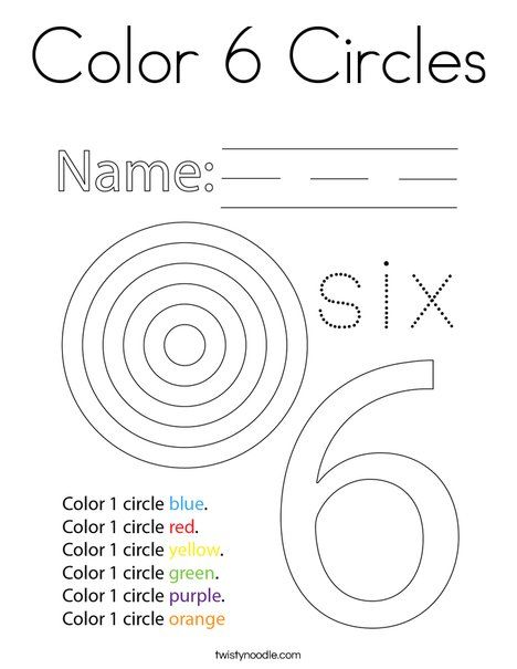 Color circles coloring page