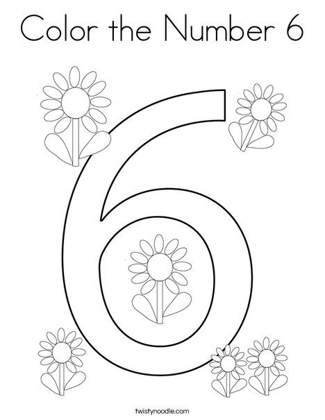 Color the number coloring page