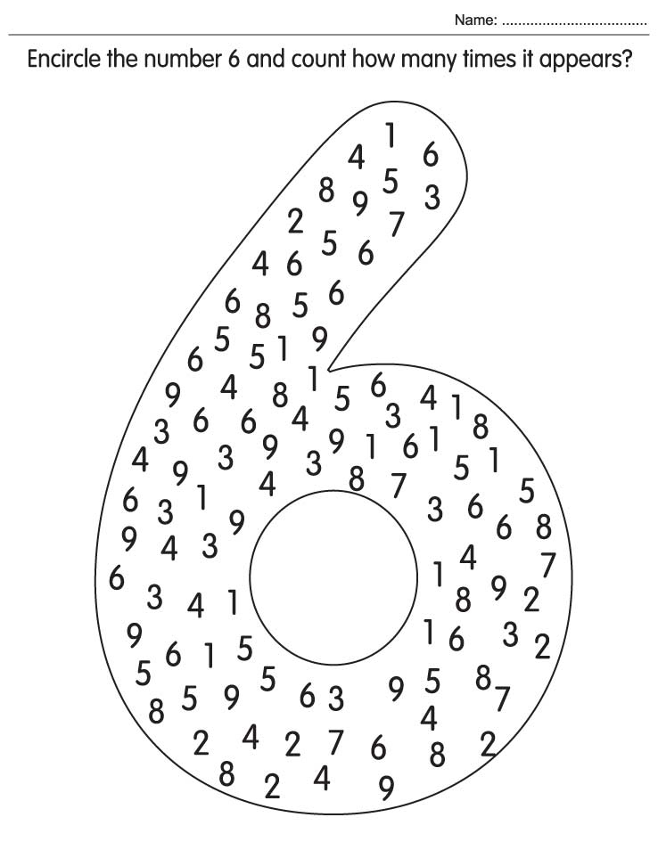 Encircle the number and count how many times it appears download free encircle the number and count how many times it appears for kids best coloring pages