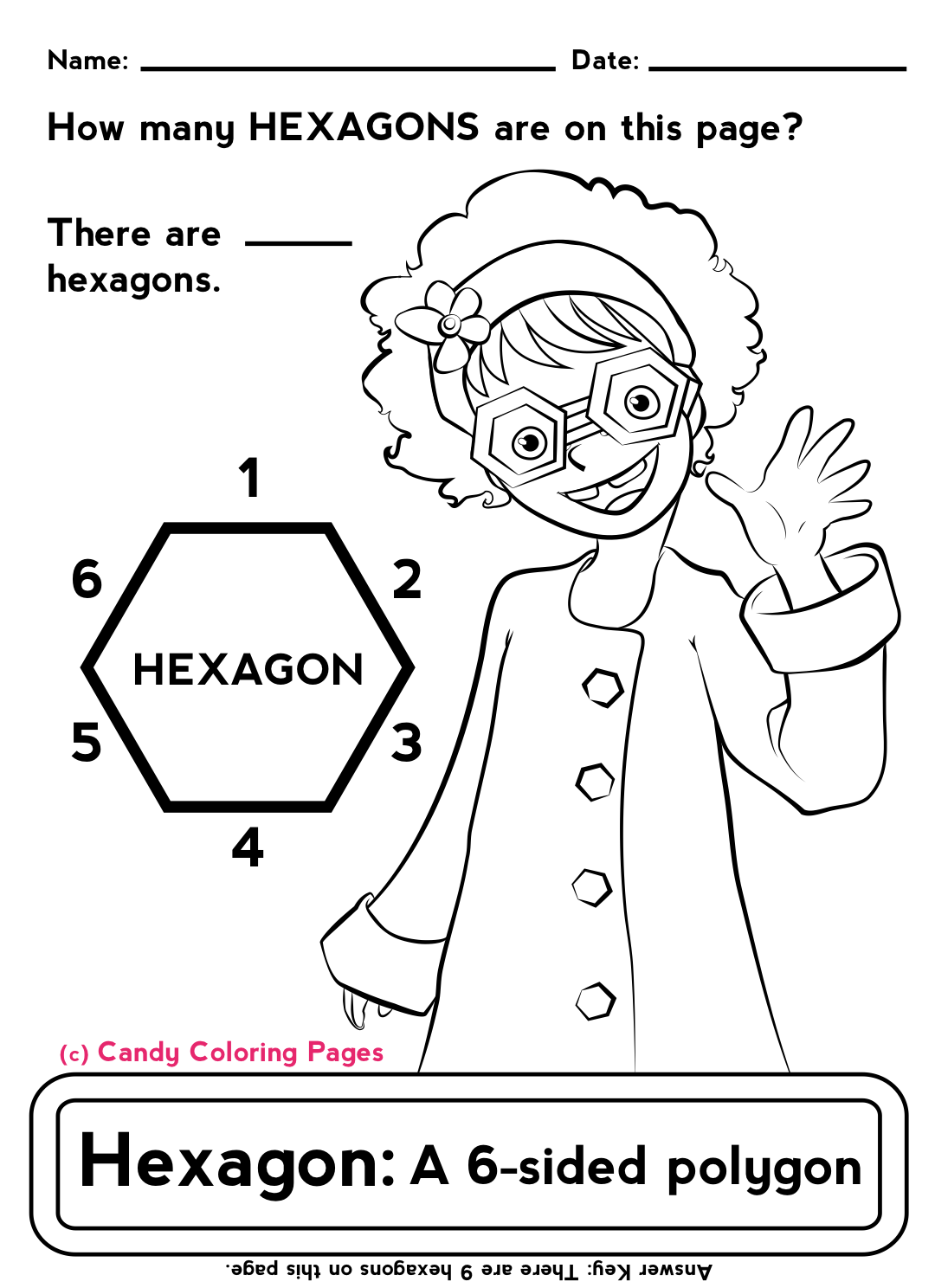 Free math worksheets and coloring pages for kids penny candy math worksheets