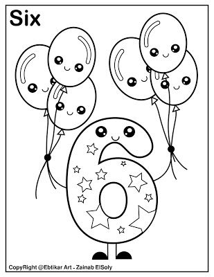 Number holding balloons coloring page kindergarten coloring pages preschool coloring pages color worksheets