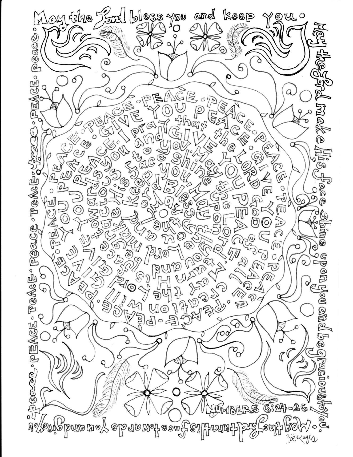 Coloring page numbers