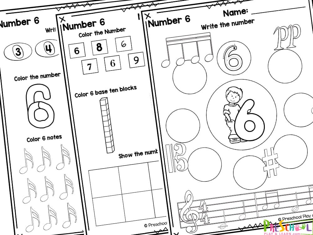 Free printable number worksheets for preschool