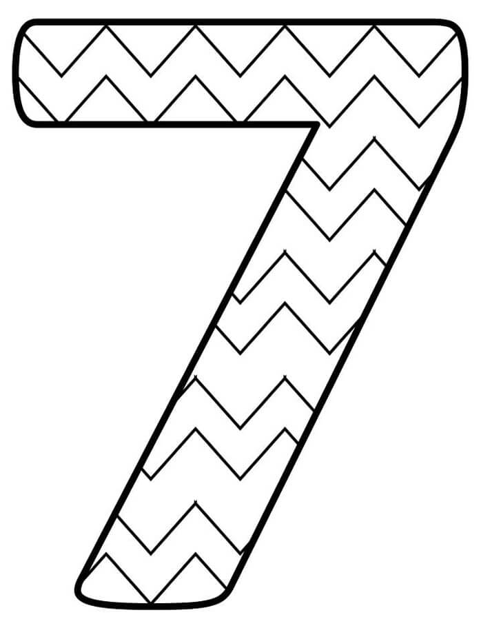 Number coloring pages