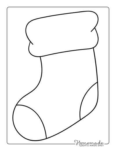 Best christmas stocking coloring pages printable stocking templates