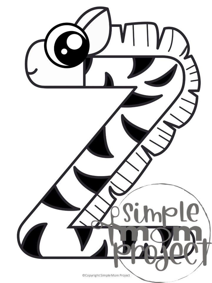 Fun alphabet coloring page bundle