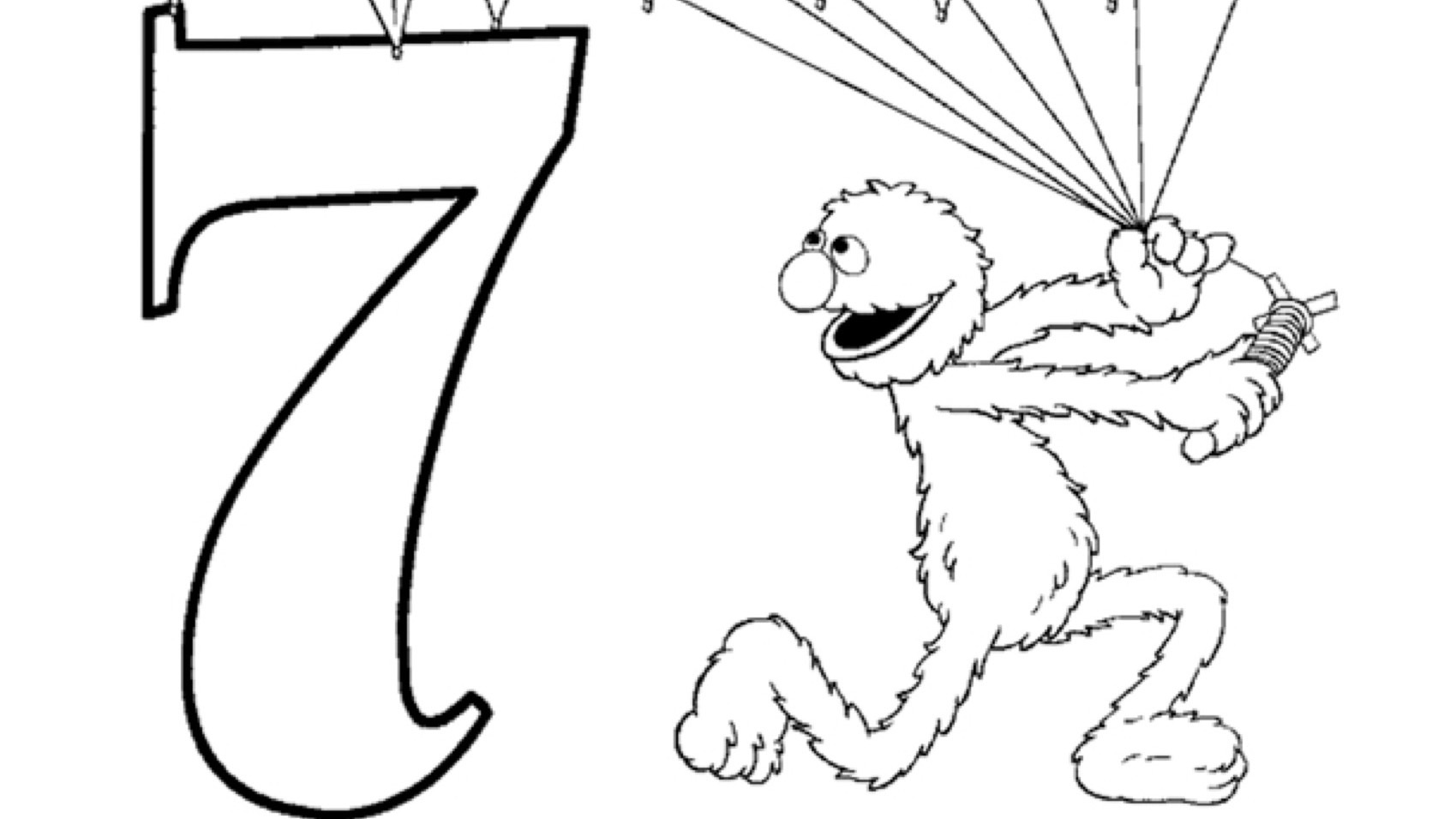 The number coloring page kids coloringâ kids for parents