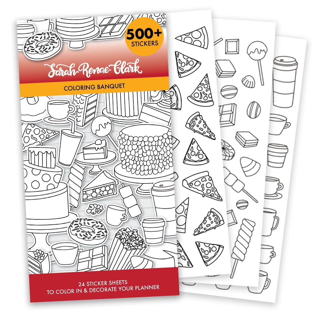 Coloring banquet sticker book