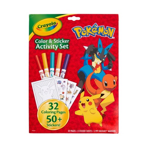 Crayola pokemon color sticker activity set