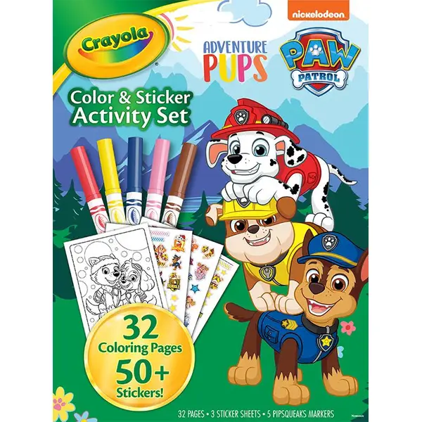 Crayola paw patrol color and sticker activity set