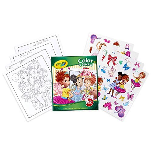 Crayola fancy nancy coloring pages sticker sheets gift for girls ages multicolor