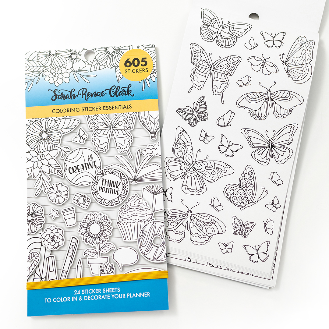 Coloring essentials sticker book