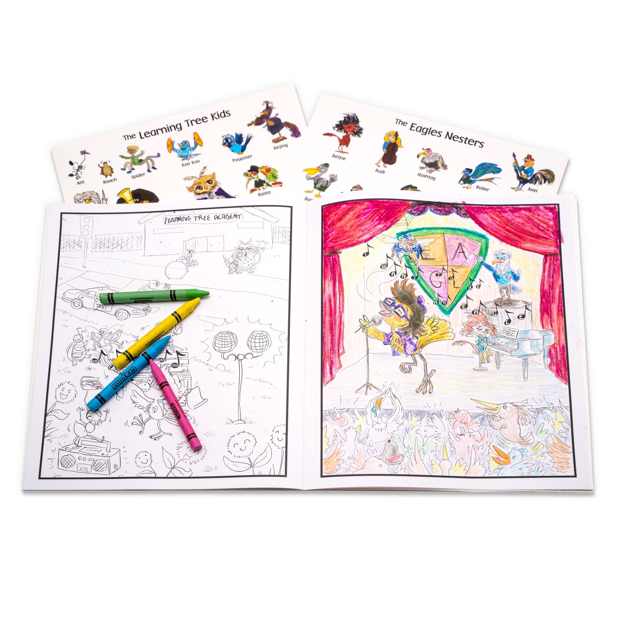 Childrens sticker coloring book part â a sparrows tale