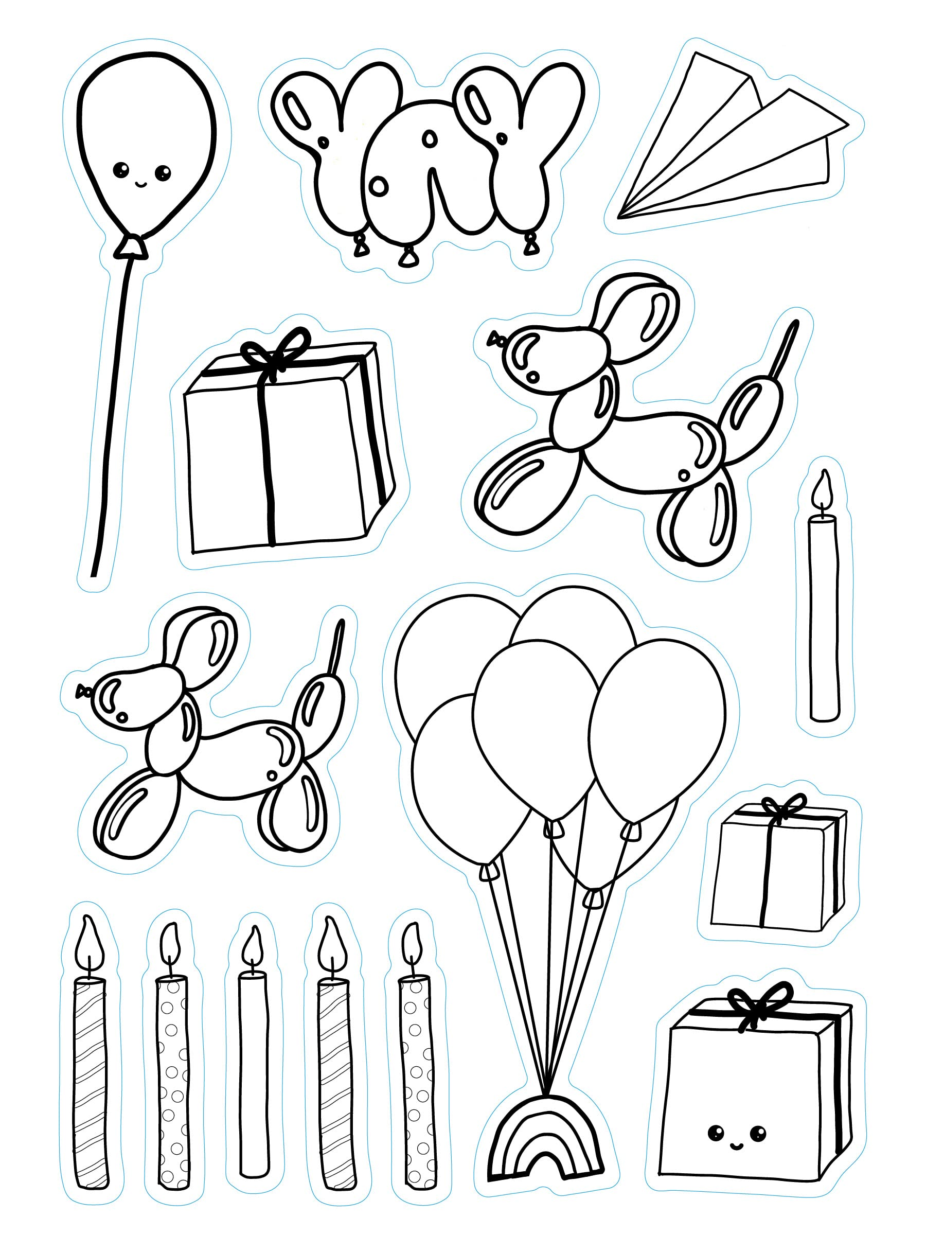 Color your own stickers