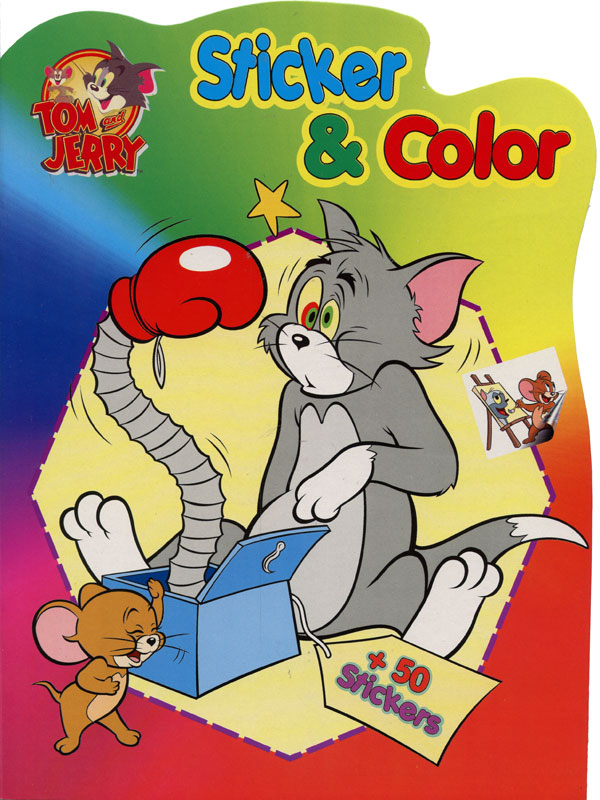 Sticker coloring book a tom and jerry