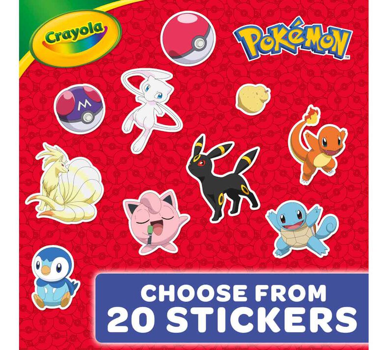 Pokãmon coloring book with stickers pages