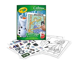 Crayola frozen coloring pages sticker book â