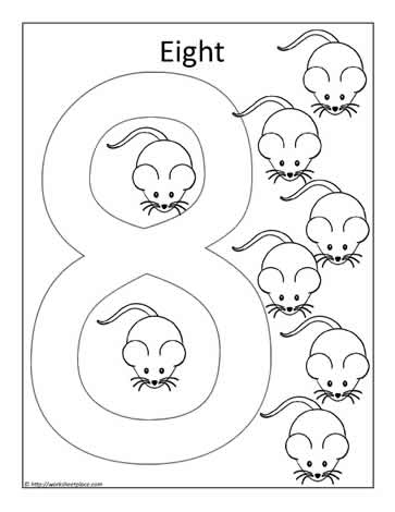 Color the number worksheets